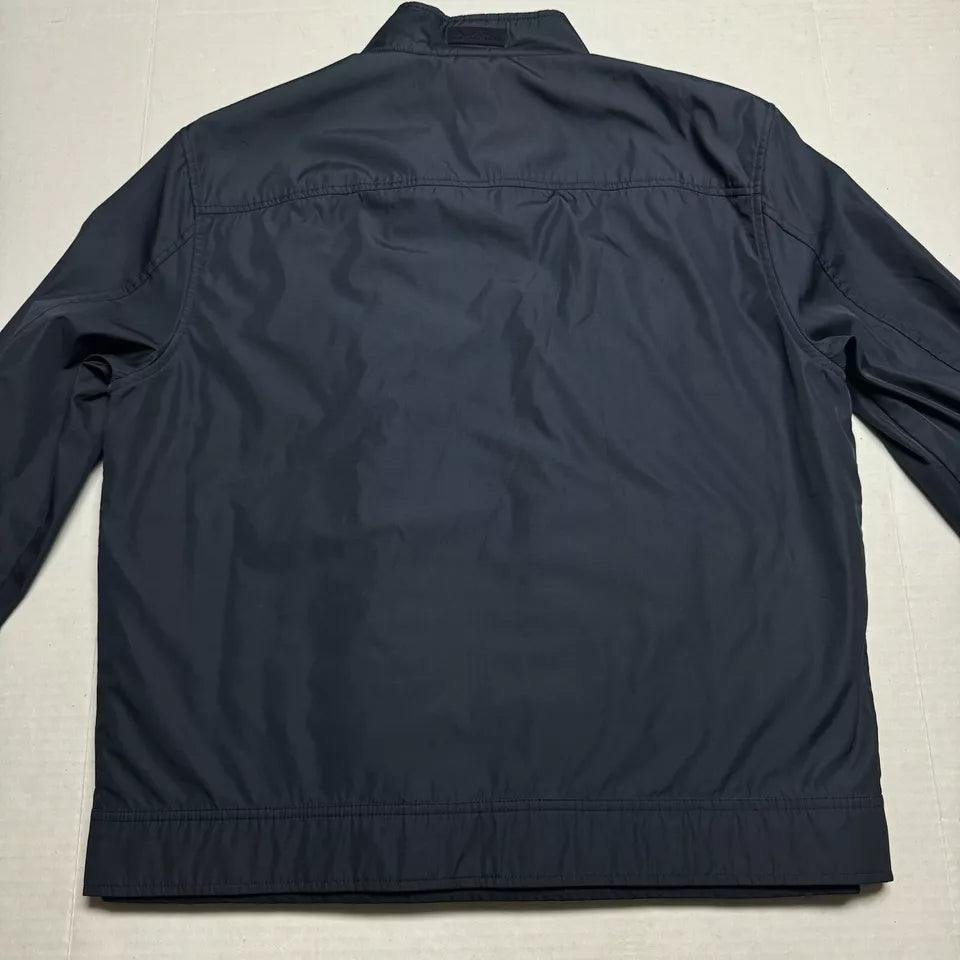 Michael Kors Men's Black Tech Track Jacket Waterproof