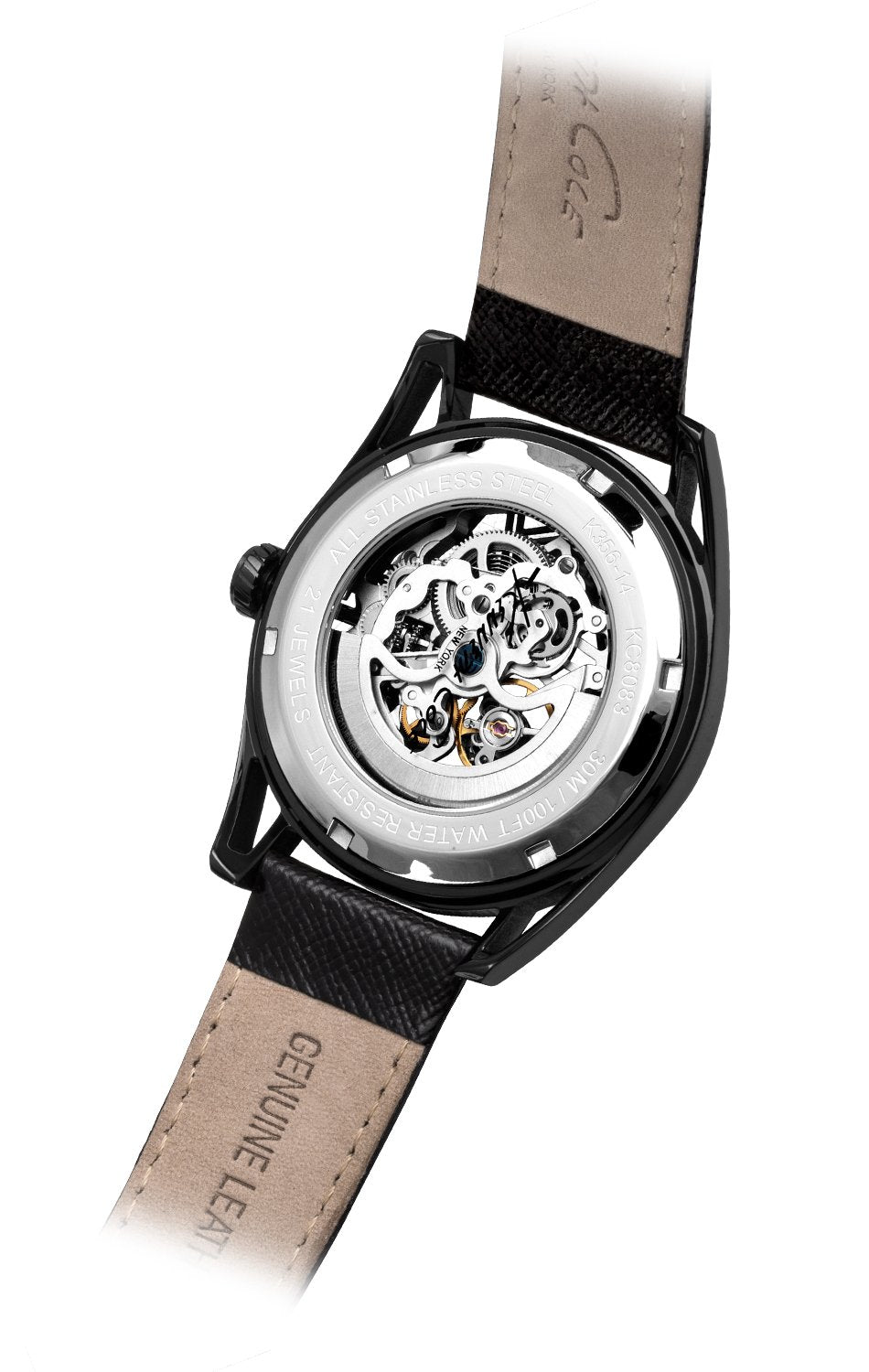 Kenneth Cole New York Men's KC8083 Automatic Analog Display Automatic Self Wind Black Watch