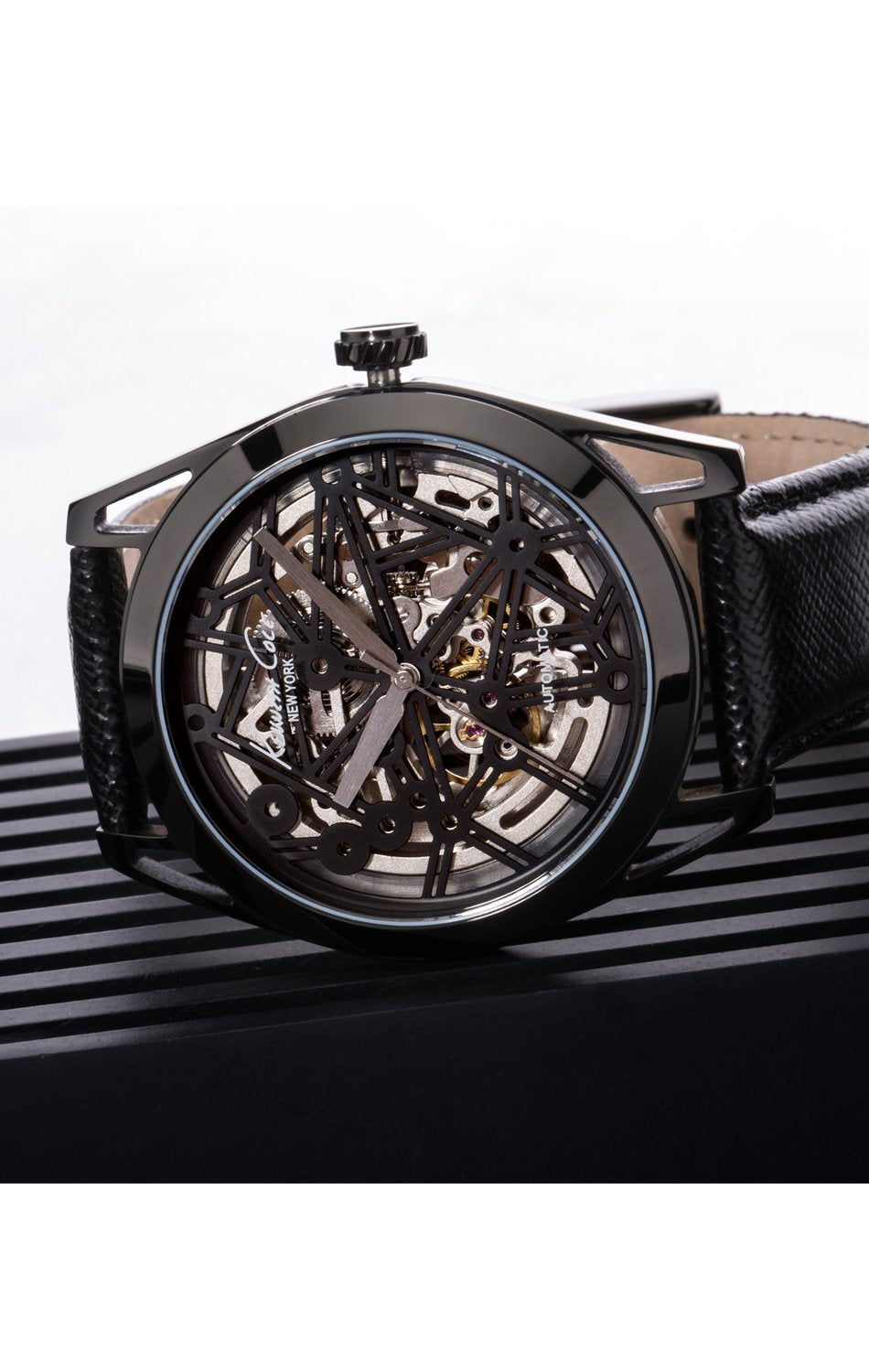 Kenneth Cole New York Men's KC8083 Automatic Analog Display Automatic Self Wind Black Watch