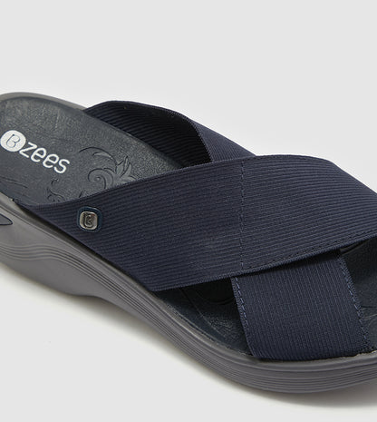 BZees Lifestride Womens Desire Sandals NAVY G2443F1400
