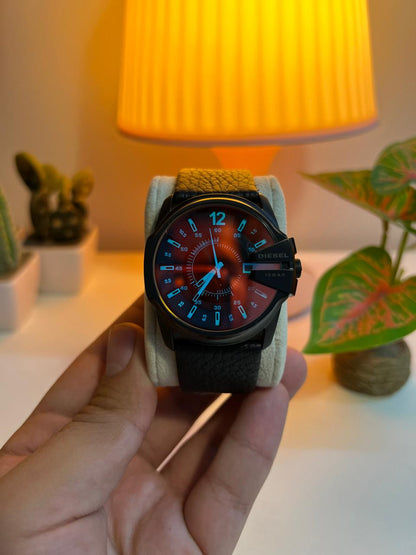 Diesel DZ1657 Men Master Chief / Black Leather strap