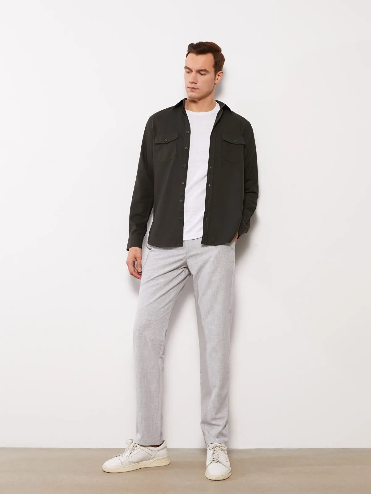 LC WAIKIKI Slim Fit Men's Grey Trouser