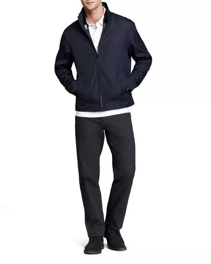 Michael Kors Men's Black Tech Track Jacket Waterproof